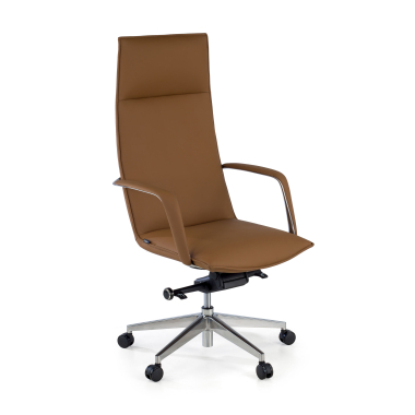 office chair beige hamilton synthetic leather fixed armrests 1