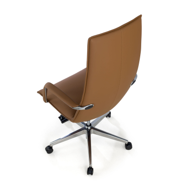 office chair beige hamilton synthetic leather fixed armrests 8