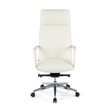 office chair white hamilton synthetic leather fixed armrests 3