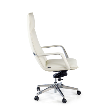 office chair white hamilton synthetic leather fixed armrests 5