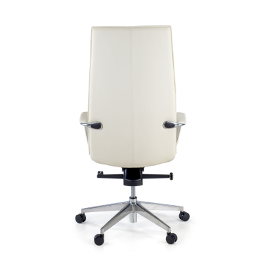 office chair white hamilton synthetic leather fixed armrests 7