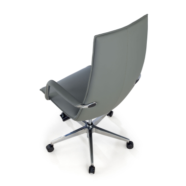 office chair gray hamilton synthetic leather fixed armrests 8