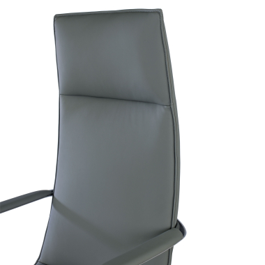 office chair gray hamilton synthetic leather fixed armrests 10