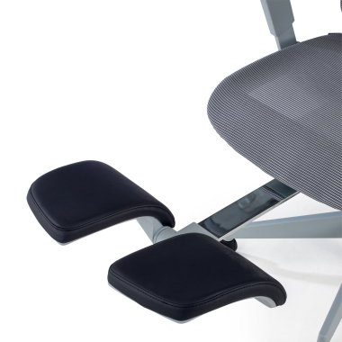 ergonomic chair gray with footrest mesh 3d adjustable armrests double lumbar support headrest extendable footrest 10