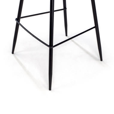 stool gray giselle fabric upholstered armrests 9