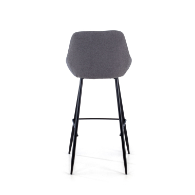 stool anthracite giselle fabric upholstered armrests 7