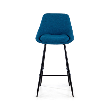 stool blue giselle fabric upholstered armrests 3