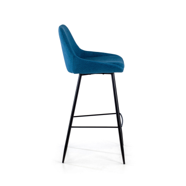 stool blue giselle fabric upholstered armrests 5