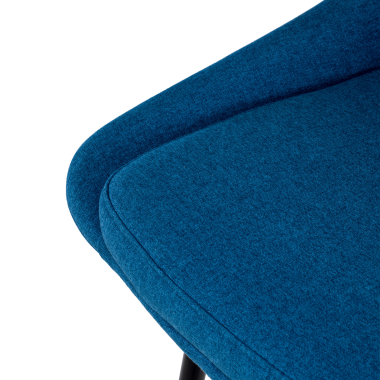 stool blue giselle fabric upholstered armrests 7
