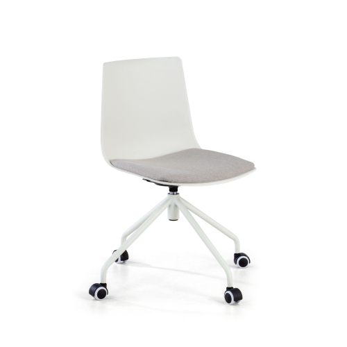 Melody children's swivel desk chair with upholstered seat