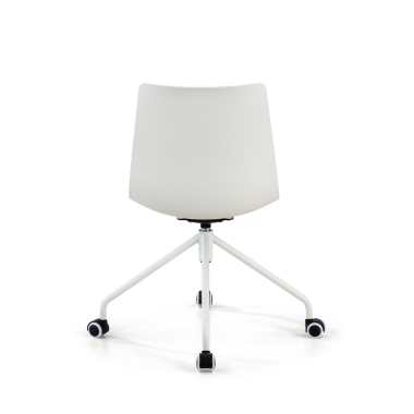 swivel chair white melody plastic no armrests 9