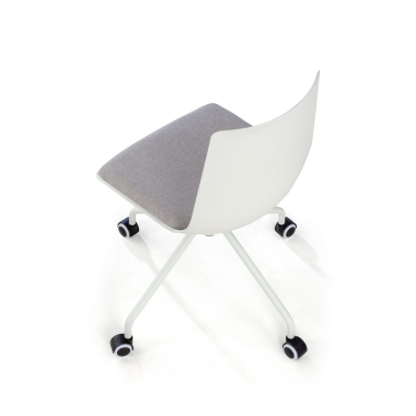 swivel chair white melody plastic no armrests 5