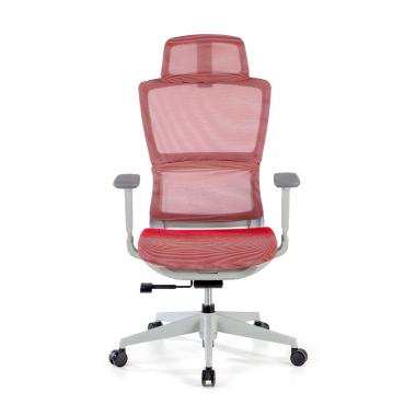 ergonomic chair white red white frame mesh 3d adjustable armrests double lumbar support headrest 3