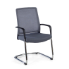 Visitor chair Bali, sled base, ergonomic mesh backrest