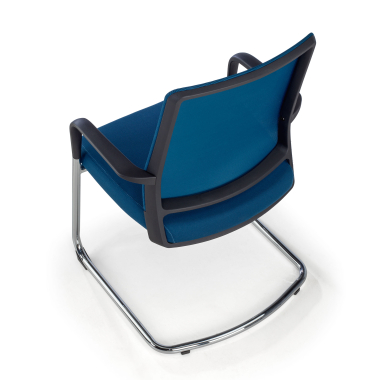 visitor chair blue breathable mesh mesh fixed armrests 7