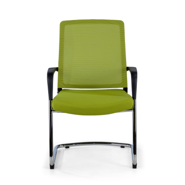 visitor chair green breathable mesh mesh fixed armrests 3