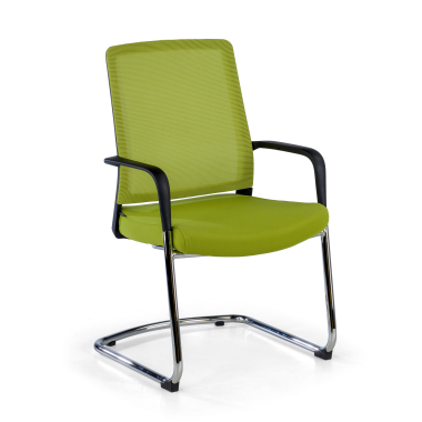 visitor chair green breathable mesh mesh fixed armrests 1