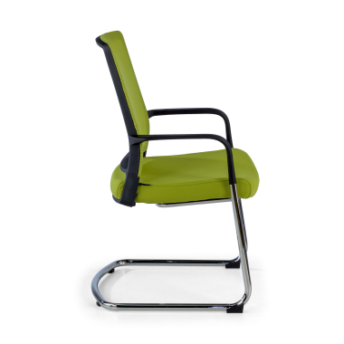 visitor chair green breathable mesh mesh fixed armrests 4