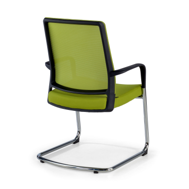 visitor chair green breathable mesh mesh fixed armrests 7
