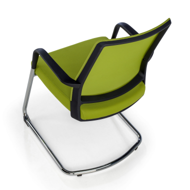 visitor chair green breathable mesh mesh fixed armrests 5