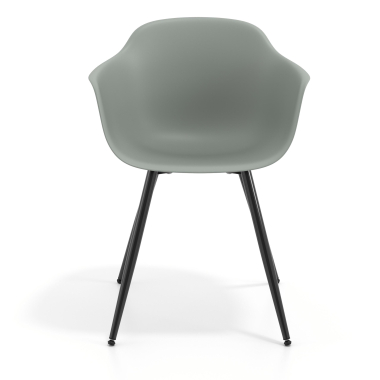 visitor chair anthracite 4 legs plastic fixed armrests 6