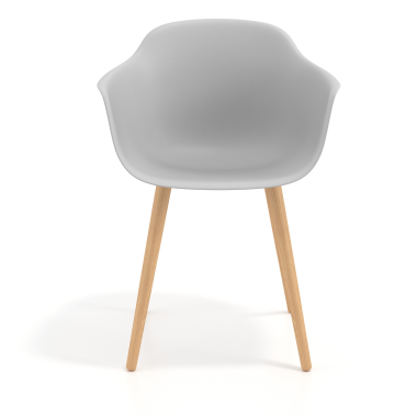 scandinavian chair gray wooden swivel plastic fixed armrests 6