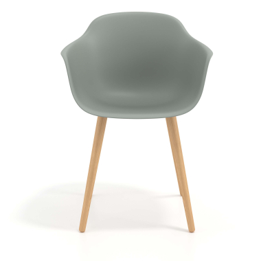 scandinavian chair anthracite wooden swivel plastic fixed armrests 6