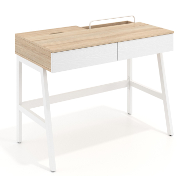 computer desk white opal 1