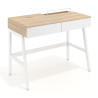 Opal desk with drawers, melamine natural finish