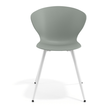 visitor chair white anthracite 4 legs plastic fixed armrests 6