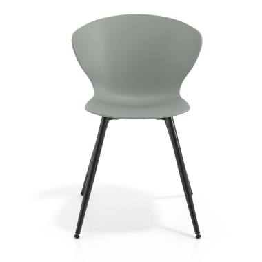 visitor chair black anthracite 4 legs plastic fixed armrests 6