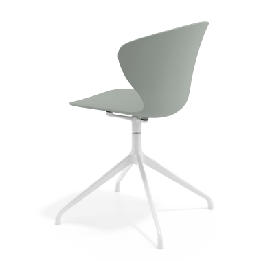 meeting room chair white anthracite pyramid base plastic fixed armrests 5