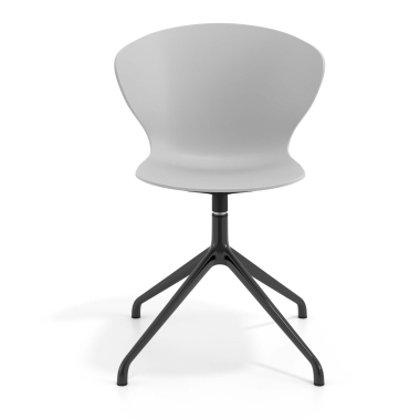 meeting room chair black gray pyramid base plastic fixed armrests 6