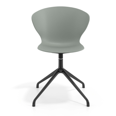 meeting room chair anthracite pyramid base plastic fixed armrests 6