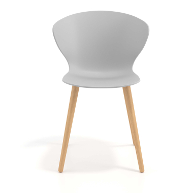 scandinavian chair gray wooden legs plastic fixed armrests 6