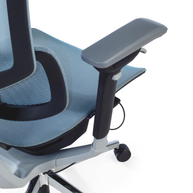 ergonomic chair blue valkyr mesh 4d adjustable armrests double lumbar support headrest 8