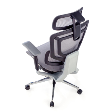 ergonomic chair gray valkyr mesh 4d adjustable armrests double lumbar support headrest 9