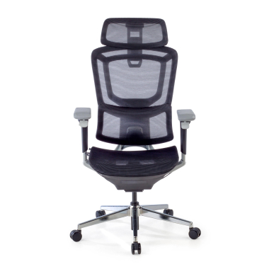 ergonomic chair black valkyr mesh 4d adjustable armrests double lumbar support headrest 3