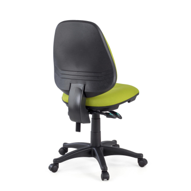 office chair green without arms fabric no armrests 6