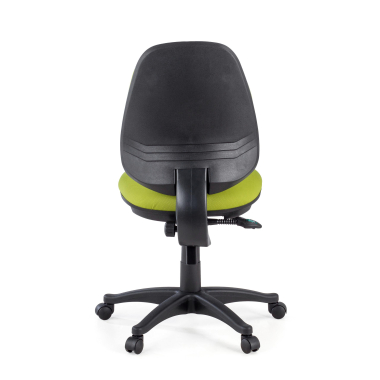 office chair green without arms fabric no armrests 8