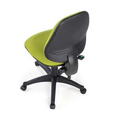 office chair green without arms fabric no armrests 9