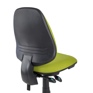 office chair green without arms fabric no armrests 7