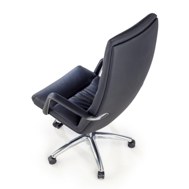 office chair black goteborg natural skin fixed armrests 8