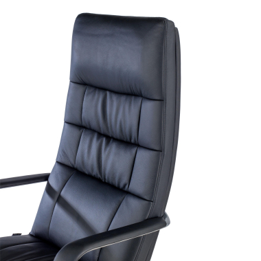 office chair black goteborg natural skin fixed armrests 6