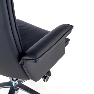 office chair black essen natural skin fixed armrests 5