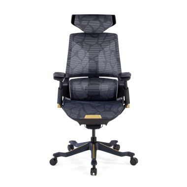 gaming chair yellow blooddragon mesh 6d adjustable armrests lumbar support headrest 4