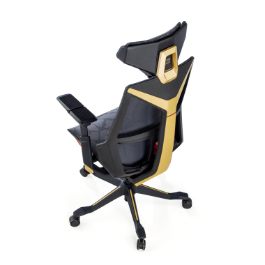 gaming chair yellow blooddragon mesh 6d adjustable armrests lumbar support headrest 11