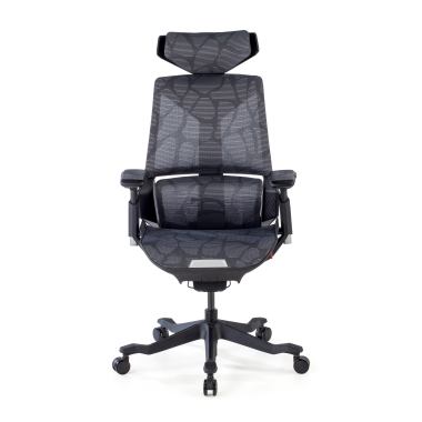 gaming chair gray blooddragon mesh 6d adjustable armrests lumbar support headrest 4