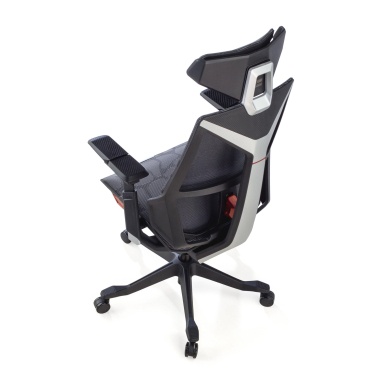 gaming chair gray blooddragon mesh 6d adjustable armrests lumbar support headrest 11