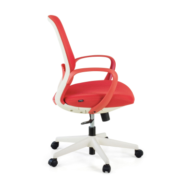 swivel chair red whisper mesh fixed armrests 5